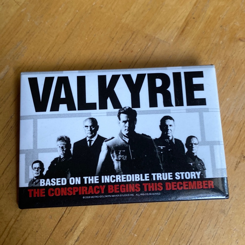 Valkyrie based on true story pin in good condition